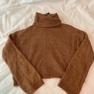 Wild Fable Cropped Turtleneck Sweater